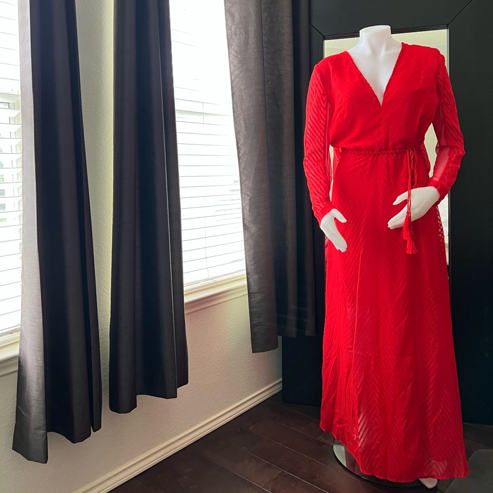 H&M Long Sleeve Maxi Dress